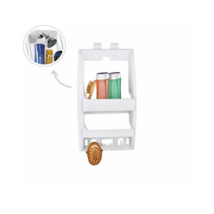 ORGANISEUR SALLE DE BAIN PLASTIQUE 53x28x11.5 CM