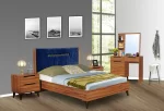 EMA COMMODE 2 TIROIRS 98X40X86 CM COULEUR NOYER