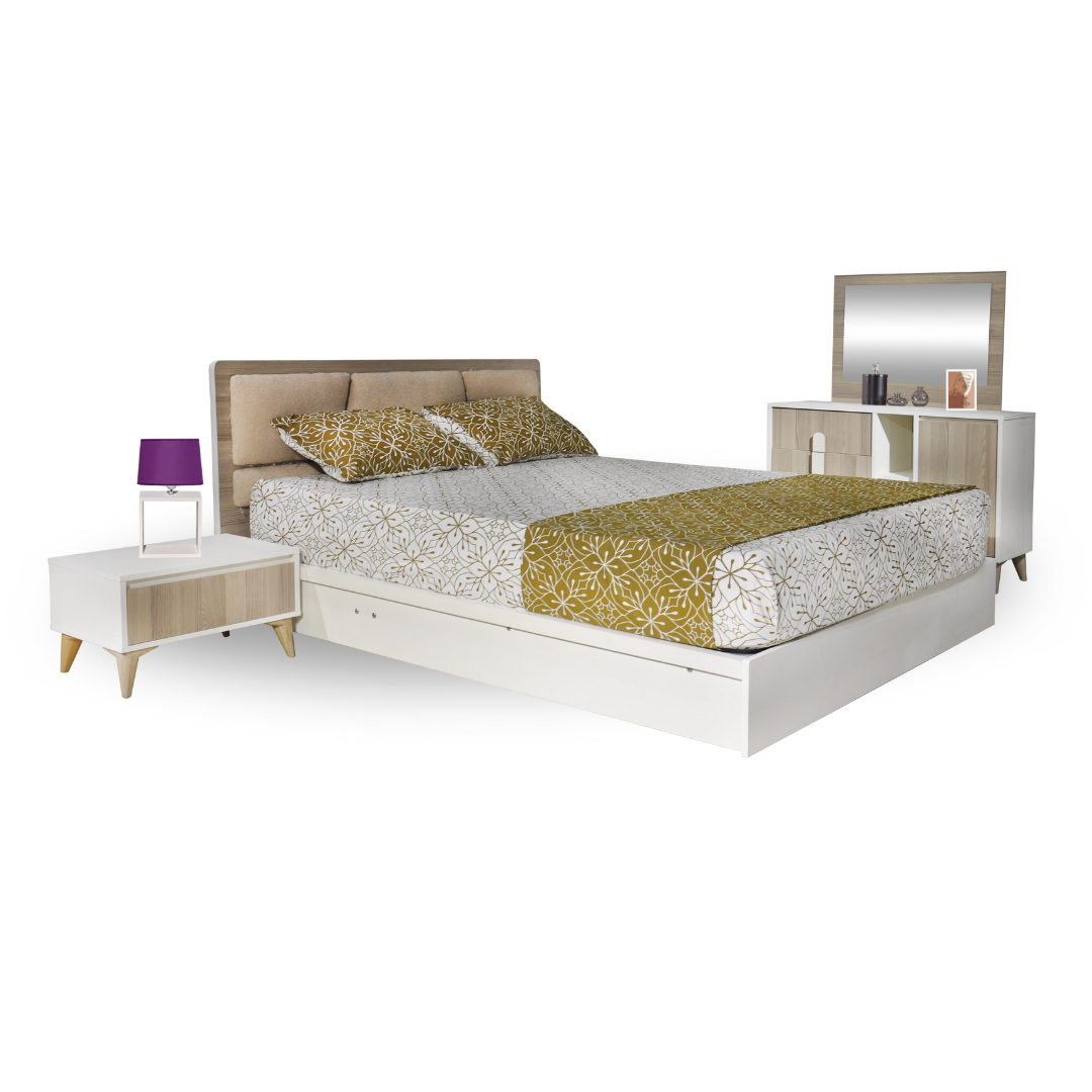 PACK MADISON LIT+SOMMIER AVEC RANGEMENT+ 2 CHEVETS PACK MADISON LIT+SOMMIER AVEC RANGEMENT+ 2 CHEVETS