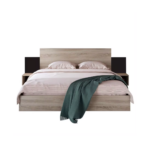 PACK MIZA LIT+SOMMIER +2 CHEVETS + COMMODE GRATUITE