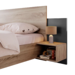 PACK MIZA LIT+SOMMIER +2 CHEVETS + COMMODE GRATUITE