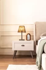 PACK MOSS LIT+SOMMIER AVEC RANGEMENT+ 2 CHEVETS +COMMODE+MIROIR