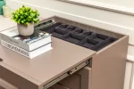 PACK MOSS LIT+SOMMIER AVEC RANGEMENT+ 2 CHEVETS +COMMODE+MIROIR