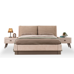 PACK MOSS LIT+SOMMIER AVEC RANGEMENT+ 2 CHEVETS +COMMODE+MIROIR