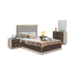 NANCY COMMODE 4 TIROITRS + MIROIR 89x40x86 CM CREME/BEIGE