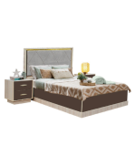 PACK NANCY LIT 140*190 CM + 2 CHEVETS +SOMMIER