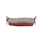 PANIER A PAIN ROND OSIER AVEC DOUBLUR TENDY GRIS
