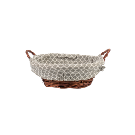 PANIER A PAIN ROND OSIER DOUBLURE TENDY