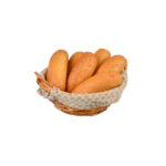 PANIER A PAIN ROND OSIER DOUBLURE TENDYBEIGE/BLANC 25X9 CM