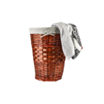 PANIER BLANCHISSERIE OSIER DOUBLUR TENDY GRIS 42X52 CM