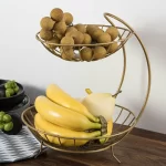 PANIER FRUIT DOREE 2 NIVEAUX