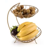 PANIER FRUIT DOREE 2 NIVEAUX