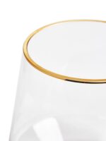 PERA VERRE A EAU 6 PCS LONG EN VERRE DORE