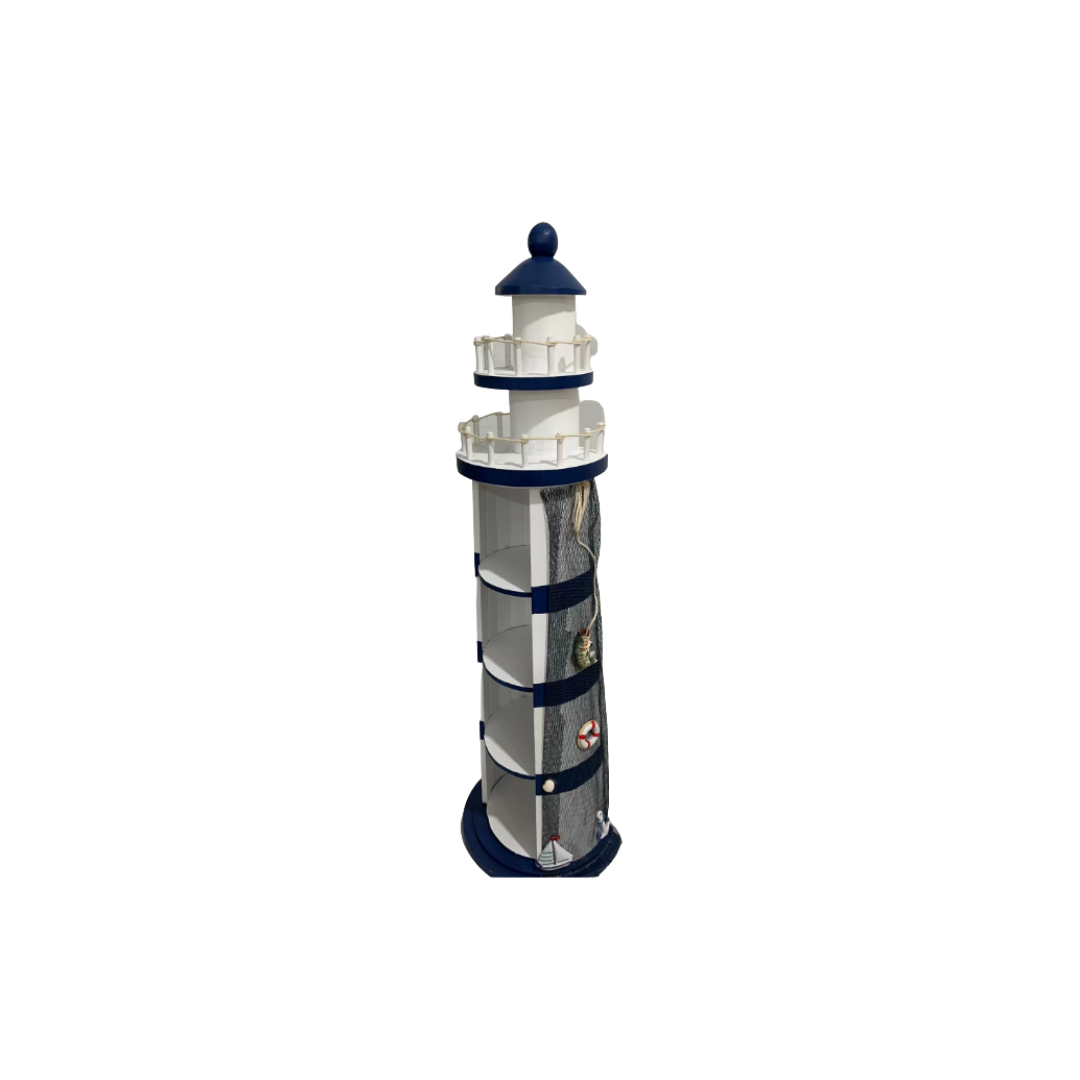 PHARE EN BOIS-OCEAN 29,5x11,5x100 CM PHARE EN BOIS-OCEAN 29,5x11,5x100 CM