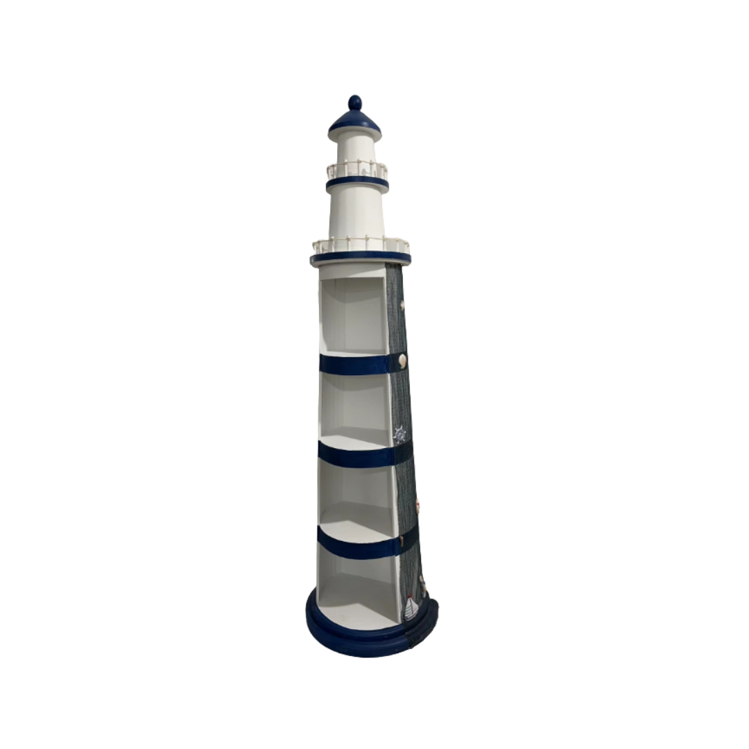 PHARE EN BOIS-OCEAN 40X28X150 CM PHARE EN BOIS-OCEAN 40X28X150 CM