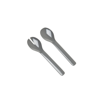 PINCE A SALADE 2 PCS EN MELAMINE GRIS