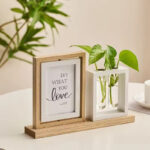 PLANT CADRE PHOTO ROTATIF  AVEC PLANTE ARTIFICIELLE
