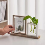 PLANT CADRE PHOTO ROTATIF  AVEC PLANTE ARTIFICIELLE