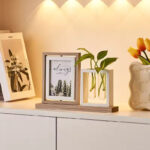 PLANT CADRE PHOTO ROTATIF  AVEC PLANTE ARTIFICIELLE