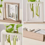PLANT CADRE PHOTO ROTATIF  AVEC PLANTE ARTIFICIELLE
