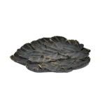 PLAT FLEUR DECORATIVE  DORE