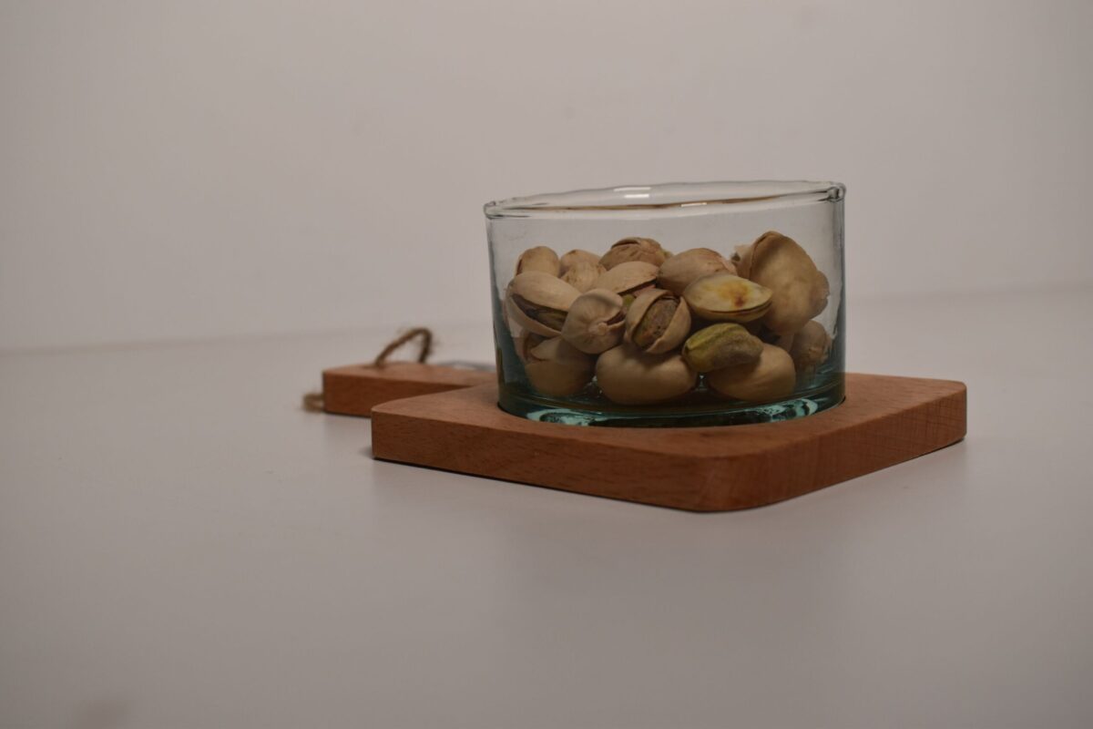 PLATEAU 17X10 CM + 1 VERRINE 8X5 CM ARTISANAT MAROCAIN