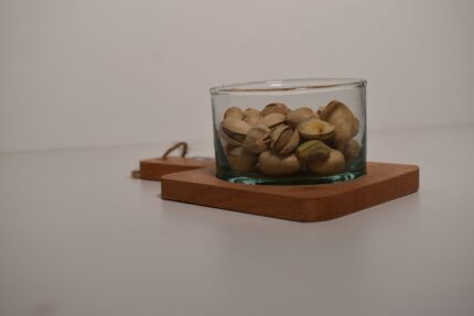 PLATEAU 17X10 CM + 1 VERRINE 8X5 CM ARTISANAT MAROCAIN