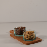 PLATEAU 26,5X10CM + 2 VERRINE 7X4CM ARTISANAT MAROCAIN