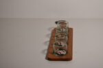 PLATEAU 33X10 CM +3 VERRINES 5,5X5CM ARTISANAT MAROCAIN