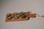PLATEAU 33X10 CM +3 VERRINES 5,5X5CM ARTISANAT MAROCAIN