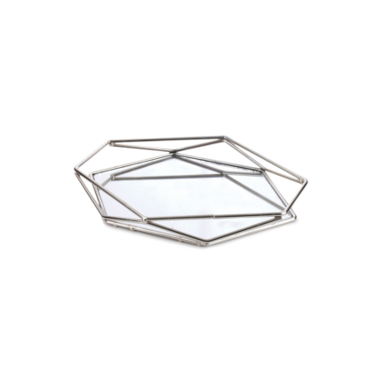 PLATEAU MIRROIR ARGENTE MF