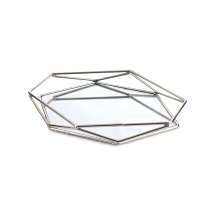 PLATEAU MIRROIR ARGENTE GF