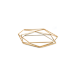 PLATEAU MIRROIR DOREE PF