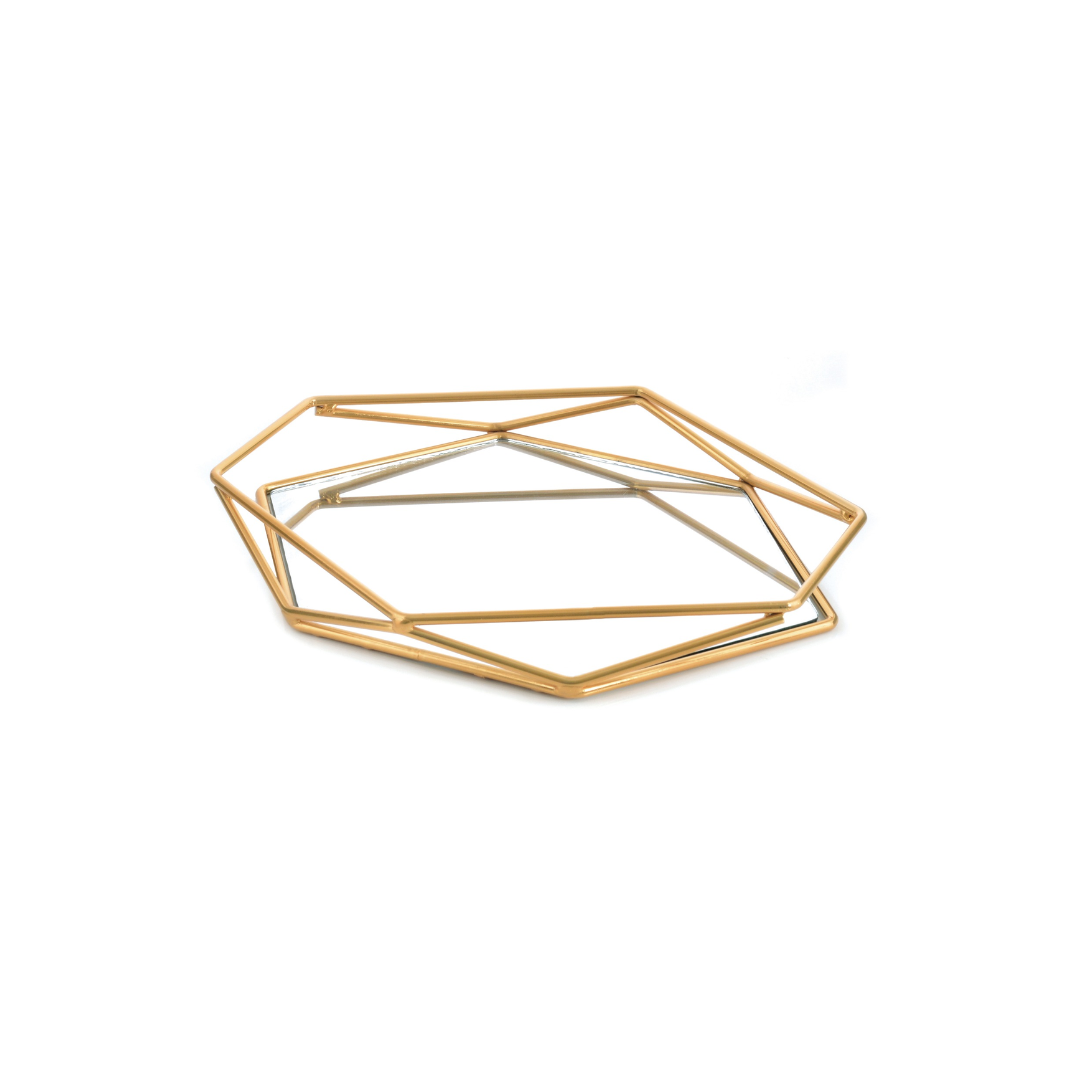 PLATEAU MIRROIR DOREE MF PLATEAU MIRROIR DOREE MF
