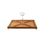 PLATEAU SERVITEUR RECTANGULAIRE AVEC 4 COMPARTIMENTS