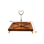 PLATEAU SERVITEUR CARRE AVEC 4 COMPARTIMENTS