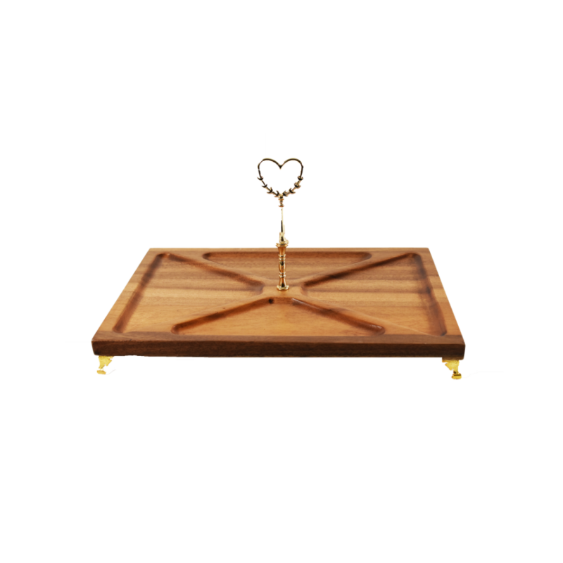 PLATEAU SERVITEUR RECTANGULAIRE AVEC 4 COMPARTIMENTS