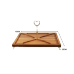 PLATEAU SERVITEUR RECTANGULAIRE AVEC 4 COMPARTIMENTS