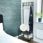 PORTE MANTEAU NOIR METAL MDF