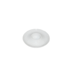 PORTE OEUF PLAT ROND EN CERAMIQUE BLANC