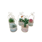 POT DE FLEUR COSY AVEC SUPPORT DORE