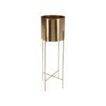 POT FLEUR ATMOSPHERA  SUPPORT  METAL DORE