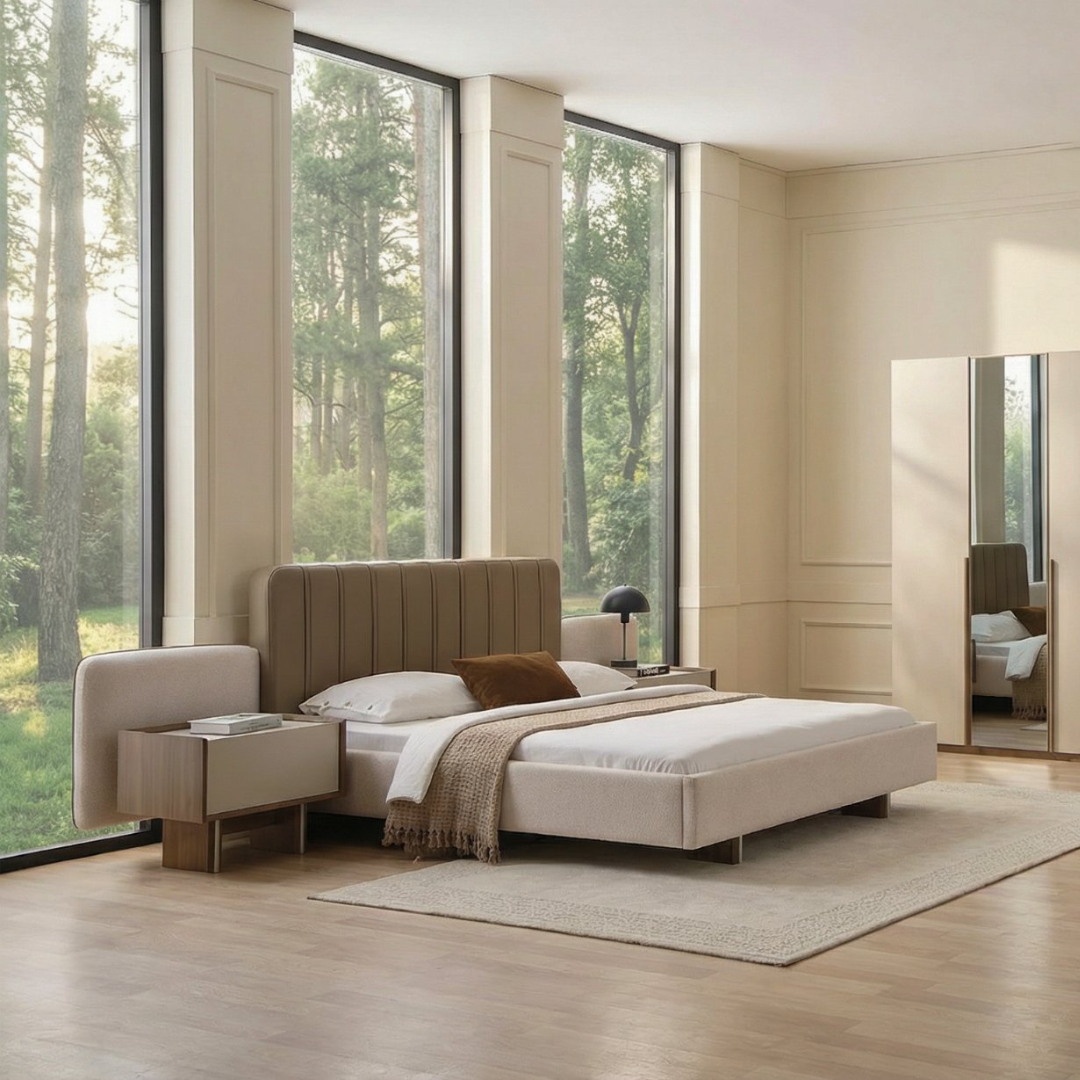 NOVA PACK LIT 160x200CM +2 CHEVETS+COMMODE + MIROIR NOVA PACK LIT 160x200CM +2 CHEVETS+COMMODE + MIROIR