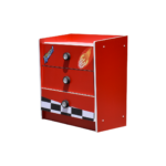 RACING CAR COMMODE 3 TIROIRS ROUGE