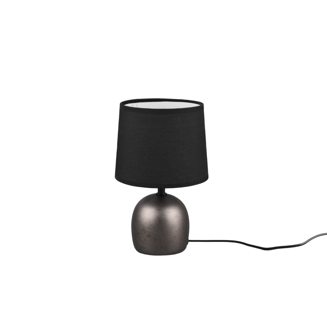 REALITY LAMPE DE TABLE MALU CERAMIC NICKEL ANTIQU CHAP NOIR REALITY LAMPE DE TABLE MALU CERAMIC NICKEL ANTIQU CHAP NOIR