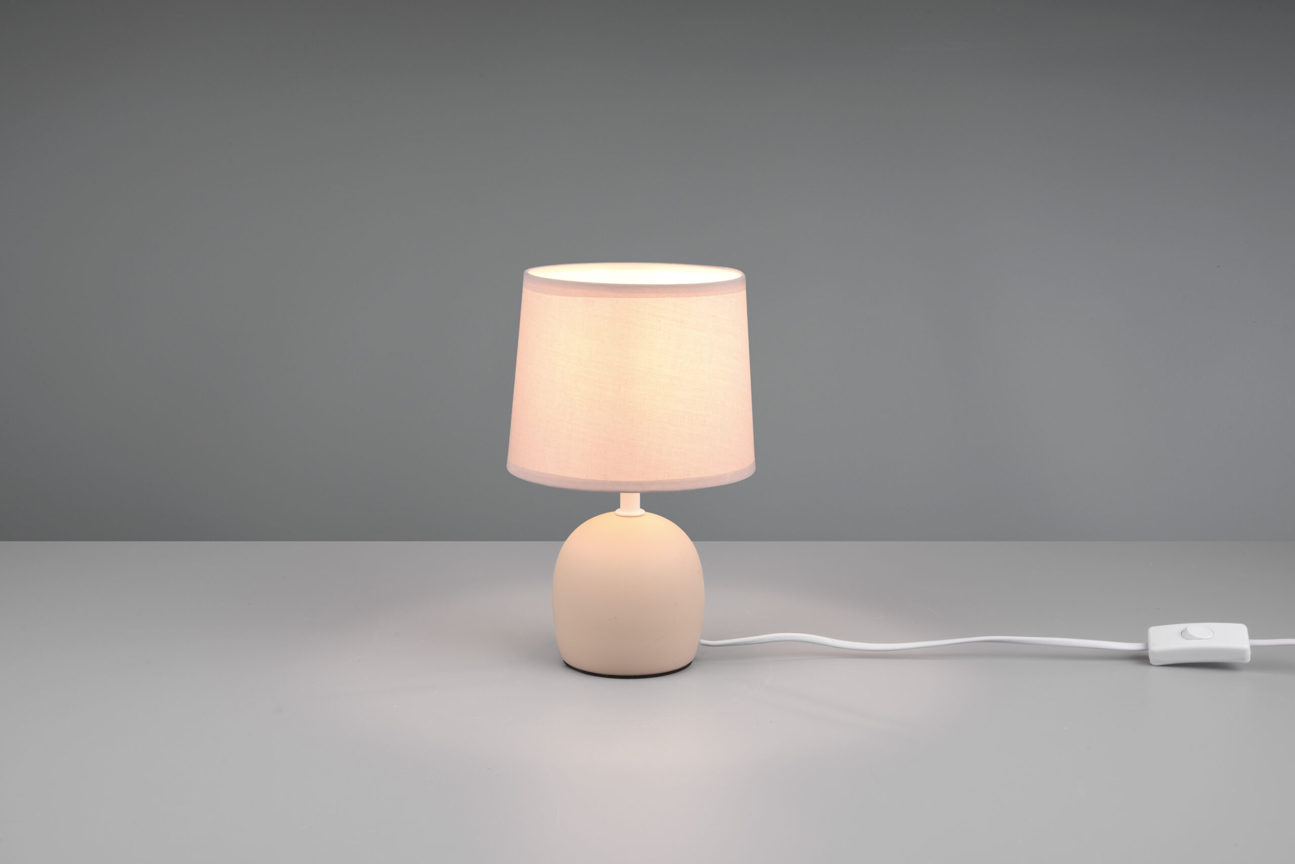 REALITY LAMPE DE TABLE MALU CERAMIQUE FAON CHAPEAU BEIGE