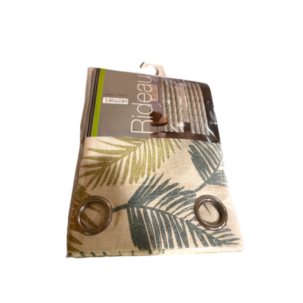 RIDEAU OCCULTANT BLACKOUT A OEILLET 140X240CM ISOLANT THERMIQUE