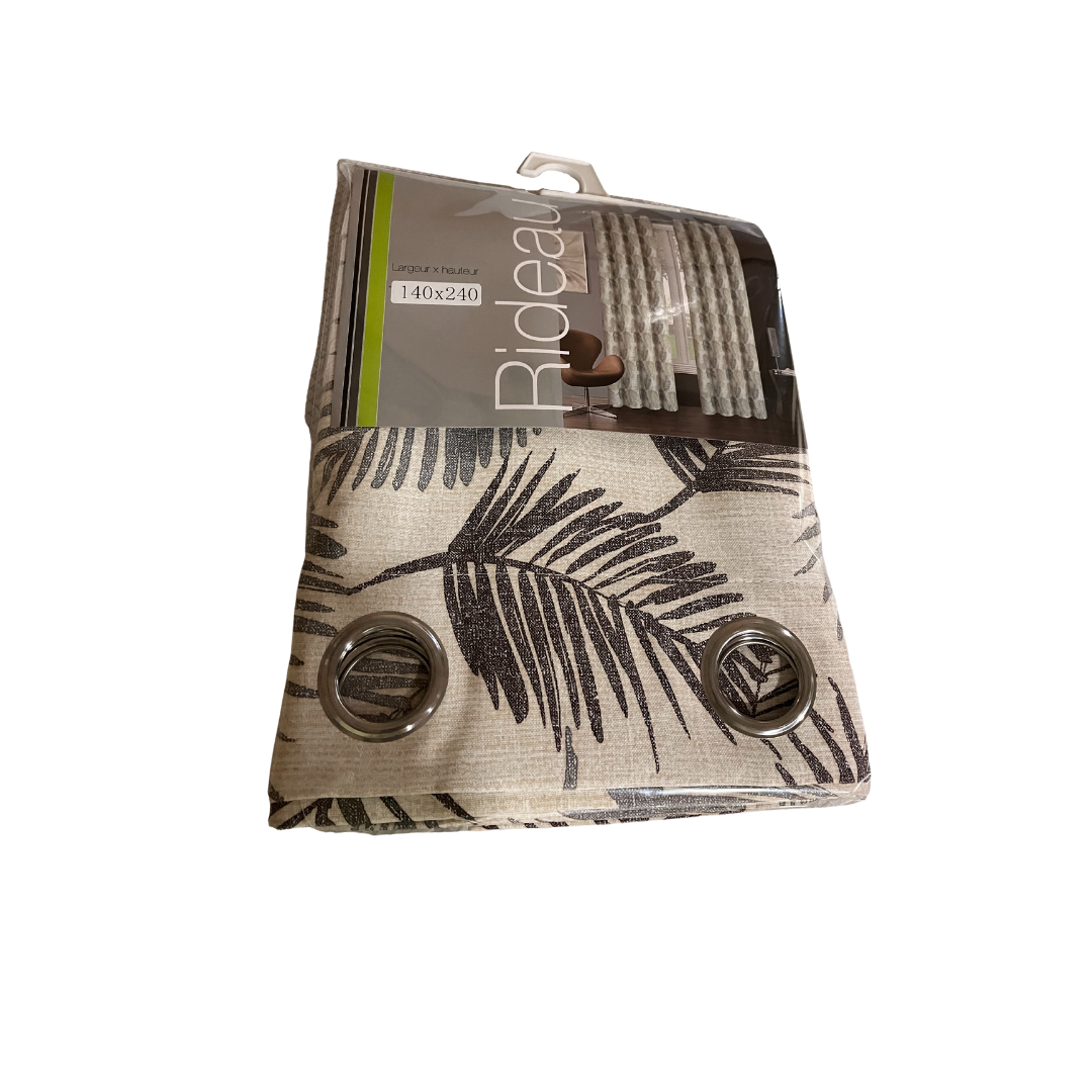 RIDEAU OCCULTANT BLACKOUT A OEILLET 140X240CM ISOLANT THERMIQUE RIDEAU OCCULTANT BLACKOUT A OEILLET 140X240CM ISOLANT THERMIQUE
