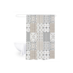 RIDEAUX DE BAIN MOSAIQUE