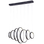 ROMA  LUSTRE DESIGN MODERNE NOIR